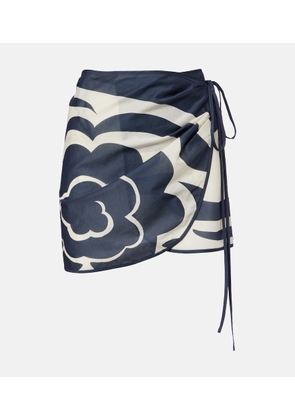 SIR Lilou printed cotton beach cover-up