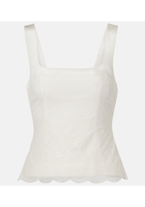 Posse Cove embroidered tulle top