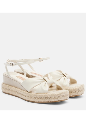 Jimmy Choo Aella leather espadrille sandals