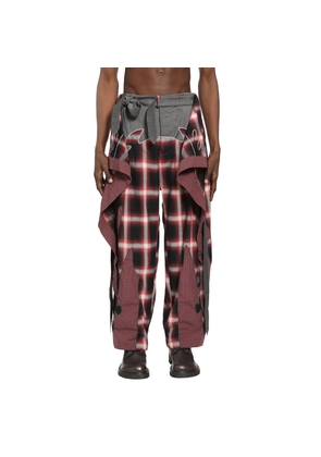 Embroidered Patchwork Trousers