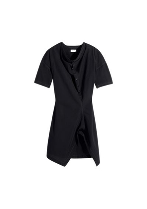 Dress with soft collar