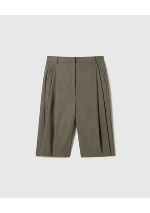 Stella McCartney - Tropical Wide-Leg Bermuda Shorts, , Size: 40