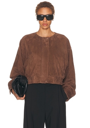 SRG Danica Suede Jacket in Mocha - Brown. Size L (also in M, S, XL, XS).