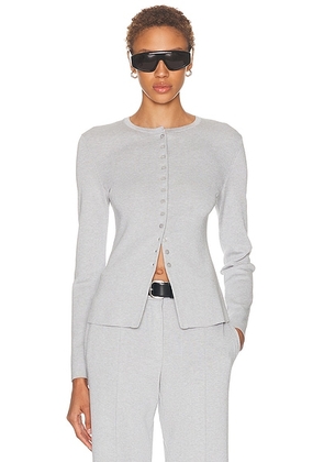 SRG Demya Cardigan in Light Grey - Light Grey. Size L (also in M, S, XL, XS, XXS).