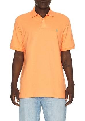 Polo Ralph Lauren Short Sleeve Mesh Polo in Pompano Orange - Orange. Size L (also in M, S, XL/1X).