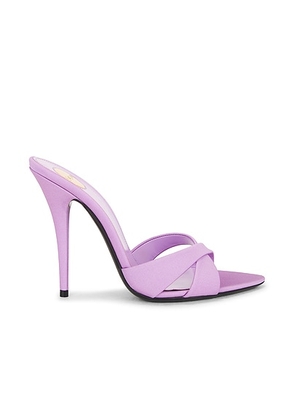 Saint Laurent Kirat Mule Sandal in Cadice Roseate - Lavender. Size 38 (also in 37, 38.5, 39, 41).