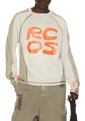 RC Outdoor Supply Sierra Bike Jersey in Stone - Grey. Size L (also in M, S, XL/1X).