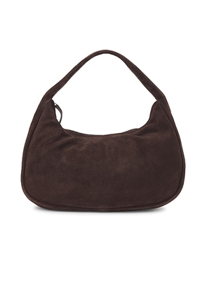 St. Agni Suede Large Bon Bon Bag in Coffee - Chocolate. Size all.