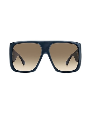 Victoria Beckham Square Sunglasses in Marble Blue & Brown - Blue. Size all.