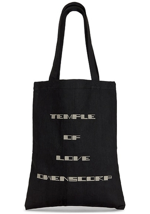 DRKSHDW by Rick Owens Shopper in Black & Pearl - Black. Size all.