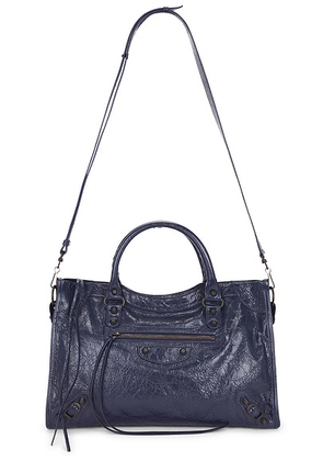 Balenciaga Le City Medium Bag in Dark Maree - Navy. Size all.