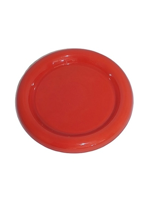 HueGah Home Chub Plate in Cherry - Red. Size all.