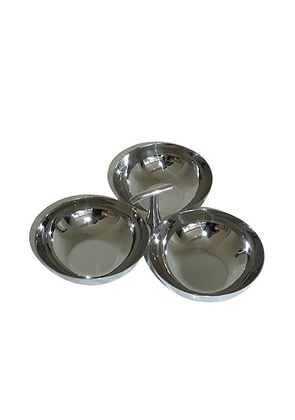HueGah Home Martin Serving Tray in N/A - Metallic Silver. Size all.