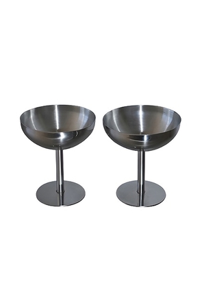 HueGah Home Delilah Coupe Set in N/A - Metallic Silver. Size all.