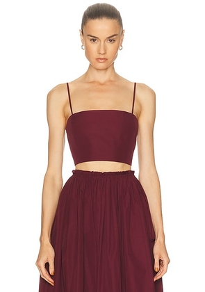Gabriela Hearst Nadir Top in Bordeaux - Burgundy. Size 34 (also in 40).