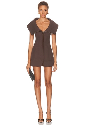 Cult Gaia Avie Dress in Luwak - Chocolate. Size 0 (also in 2, 4, 6).