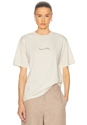 Museum of Peace and Quiet Wordmark Tee in Bone - Ivory. Size S (also in ).
