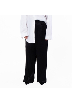 Balenciaga Mid Rise Satin Pant