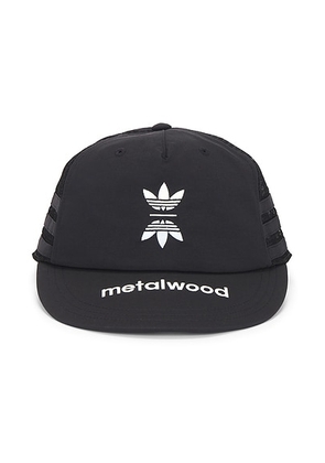 Metalwood Studio x Adidas Originals Mesh Cap in Black - Black. Size all.