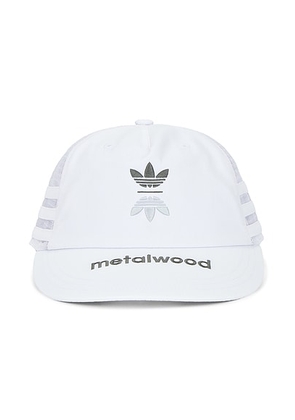 Metalwood Studio x Adidas Originals Mesh Cap in White - White. Size all.