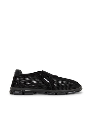 Miu Miu Rete Tech Sneaker in Nero - Black. Size 36 (also in 37.5, 39, 39.5, 41).