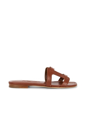 Manolo Blahnik Grellanu Flat 10 Sandal in Brown - Brown. Size 36 (also in 36.5, 37, 38, 38.5, 39.5, 40, 41).