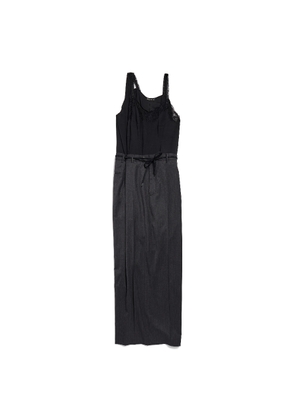 Balenciaga Patched V-Neck Slip Dress