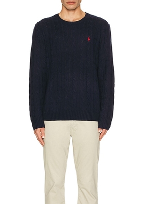 Polo Ralph Lauren Long Sleeve Pullover in Hunter Navy - Navy. Size L (also in M, S, XL/1X).