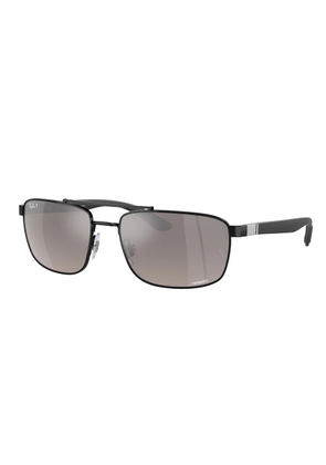 Ray Ban CHROMANCE Polarized Grey Gradient Navigator Unisex Sunglasses RB3737CH 002/5J 60