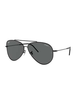 Ray Ban Lenny Kravitz Aviator Reverse Dark Grey Pilot Unisex Sunglasses RBR0101S 002/GR 62