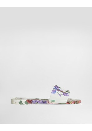 Dolce & Gabbana Rubber Beachwear Sliders - Woman Slides And Mules Print 37