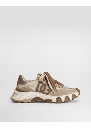 Dolce & Gabbana Dg Country Road Nylon And Leather Sneakers - Man Sneakers Multicolor 39