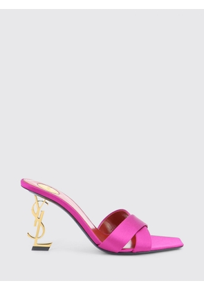 Heeled Sandal SAINT LAURENT Woman color Fuchsia