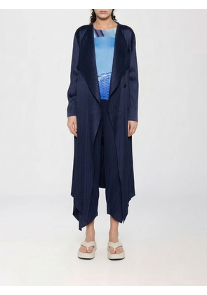 Coat PLEATS PLEASE ISSEY MIYAKE Woman color Blue