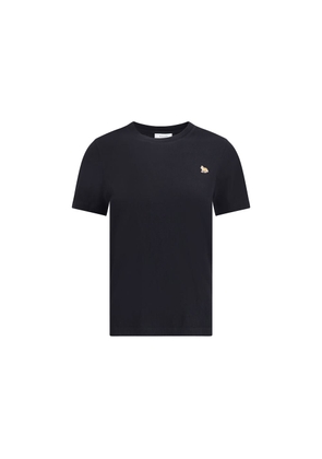 Maison Kitsuné Black Cotton T-Shirt - L