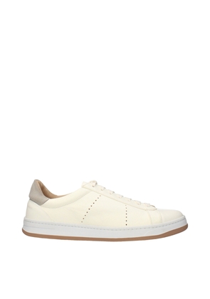Eleventy Beige Leather Low Top Sneakers - EU40/US7