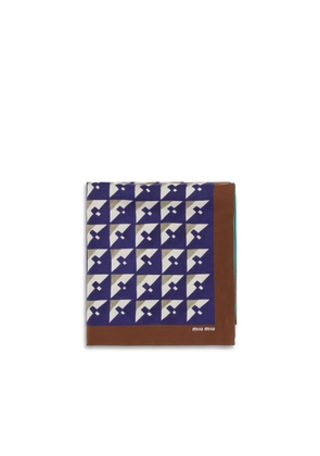 Miu Miu Multicolor Silk Scarf