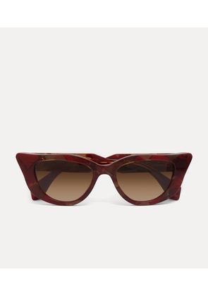 Vivienne Westwood Michelle Sunglasses Acetate Red  Women