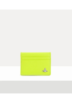 Vivienne Westwood Man Card Holder Faux Leather Fluro-green One Size Men
