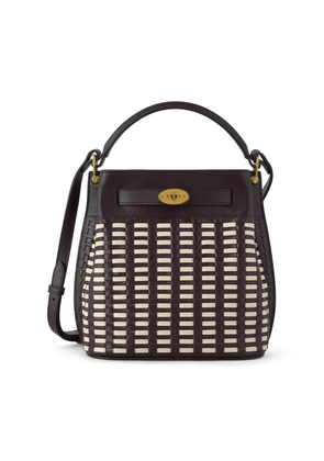 Mulberry Women's Leather Islington Bucket Ebony-Eggshell