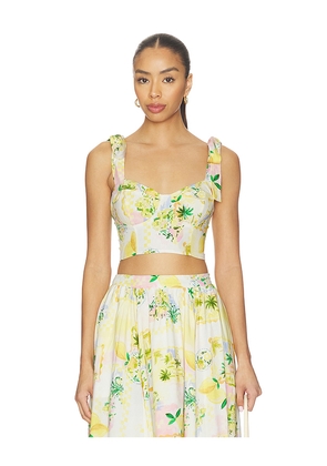 ASTR the Label Kaleigh Top in Lemon. Size L. Also in M, S, XL, XS.
