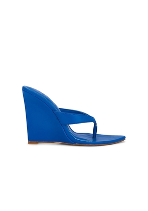 FEMME LA x REVOLVE Tokyo Thong Wedge in Royal. Size 10. Also in 11, 5, 6, 7, 8, 9.