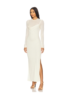 Nanushka Linora Dress in Ivory. Size L. Also in M, S.