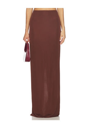 The New Arrivals by Ilkyaz Ozel Zada Jersey Skirt in Brown. Size 38/6. Also in 34/2.