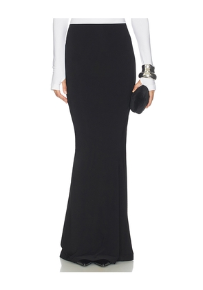 Norma Kamali Obie Long Skirt in Black. Size L. Also in M, S, XS, XXS.