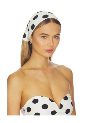 LPA Twyla Head Scarf in Black,White.
