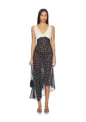 LPA Dorothy Maxi Dress in Black,White. Size L. Also in M, S, XL, XS, XXS.