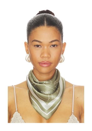 Malbon Golf Clara Scarf in Sage.