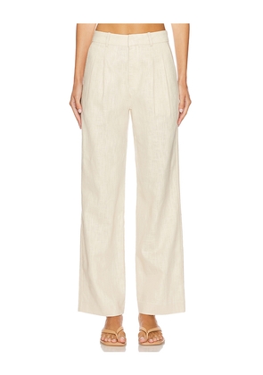 Rue Sophie Reise Linen Pant in Beige. Size XL. Also in M.
