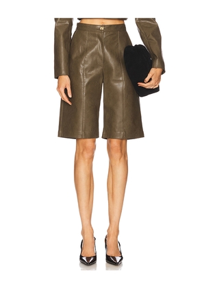 Sabina Musayev Bella Bermuda in Olive. Size S. Also in L.